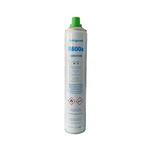 REFRİGERANT SOĞUTUCU GAZ R600A 420 GR