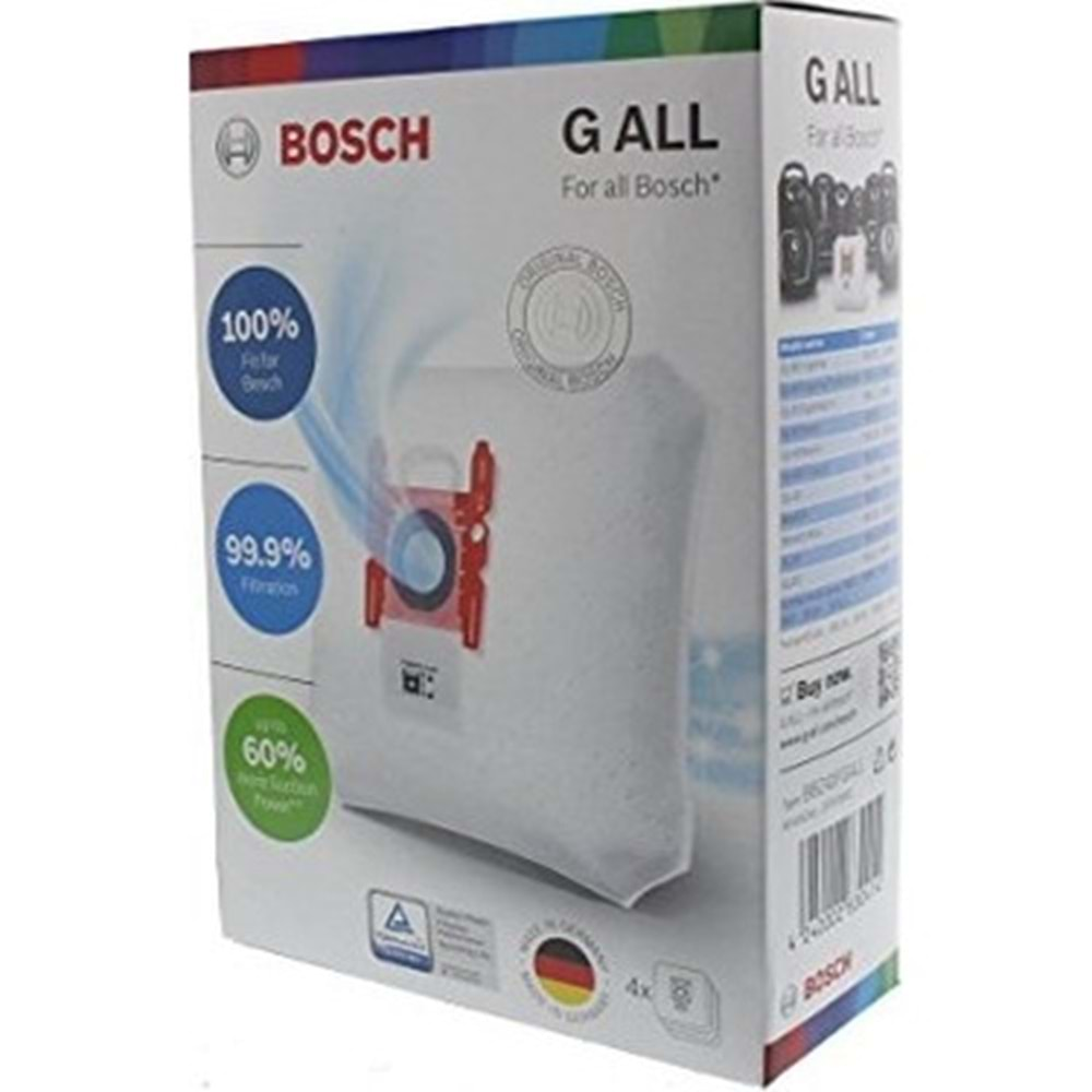 BOSCH BGB 452530 GL 45 Süpürge Toz Torbası Paket 4.lü