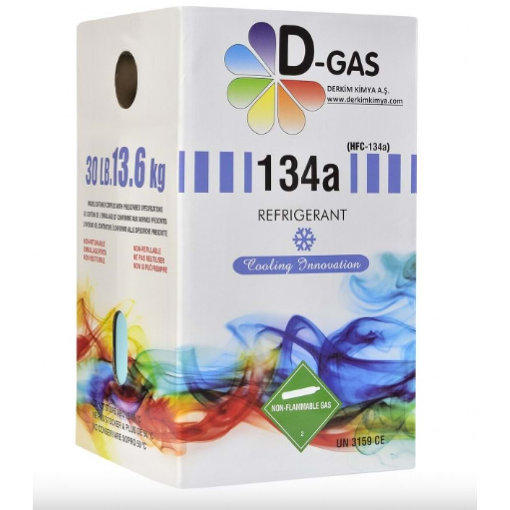 R-134a C-Gas Tekrar Doldurulabilir Tüplü 12 Kg